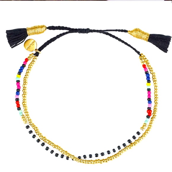 Stella & Dot | Dainty Gold Bracelet🌈Beaded Melody Bracelet - Picture 8 of 9